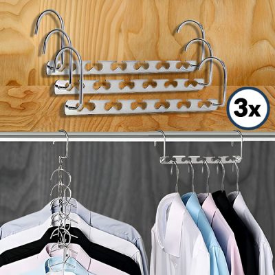 Ocelový věšák na oblečení (3 ks) | SNAPHANG