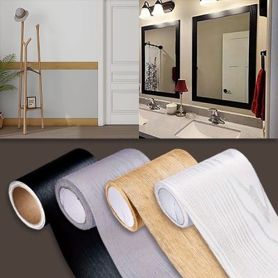 Samolepicí lišta na zeď se vzorem dřeva (5 m) | DECORIM