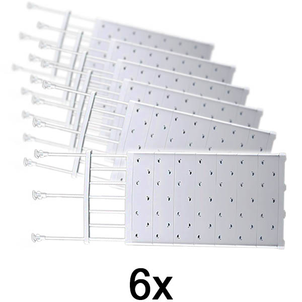 6x Nastavitelný policový regál | SHELFEXPEND