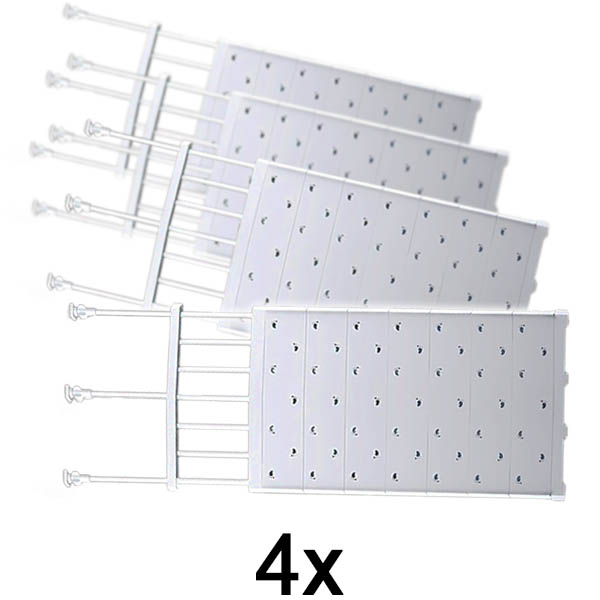 4x Nastavitelný policový regál | SHELFEXPEND